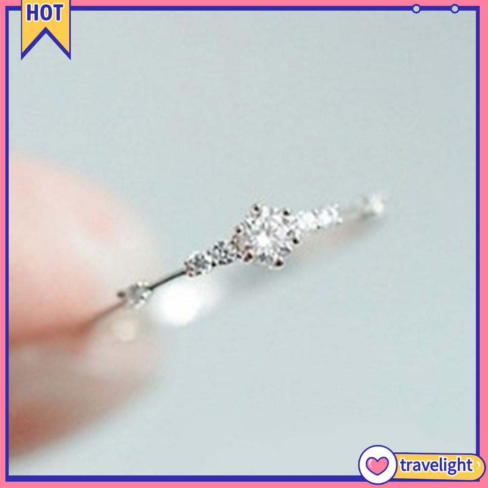 Nhẫn Đính Hôn Đính Đá Lấp Lánh K1