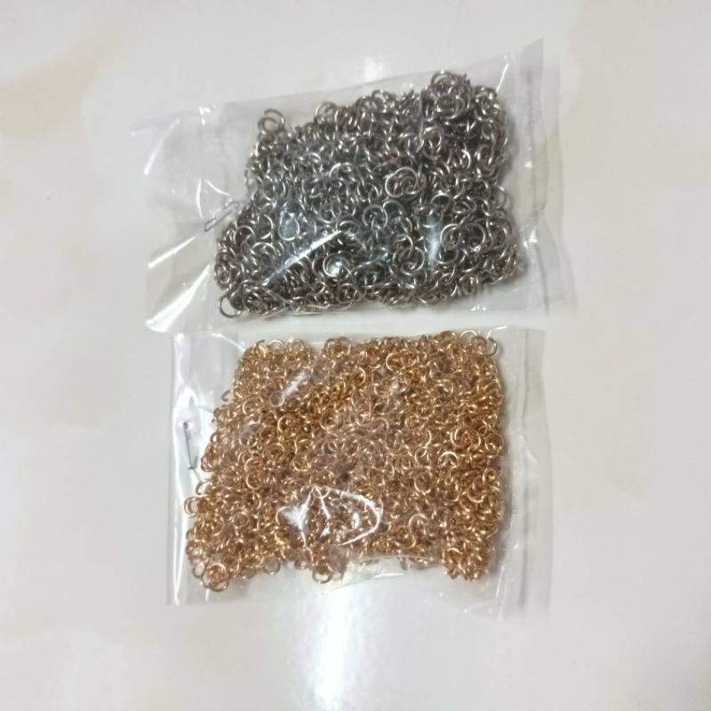 Bịch 10g khoen hở tròn 6li làm vòng, làm handmade