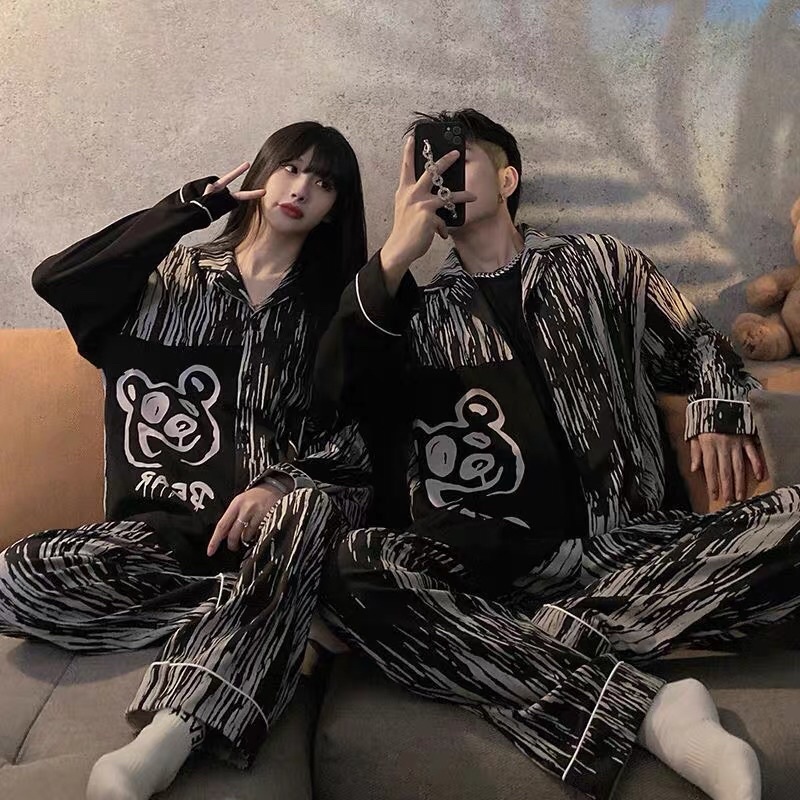 Bộ đồ ngủ nam nữ gấu bear chất cotton xịn loại 1 form rộng siêu thoáng và thoải mái