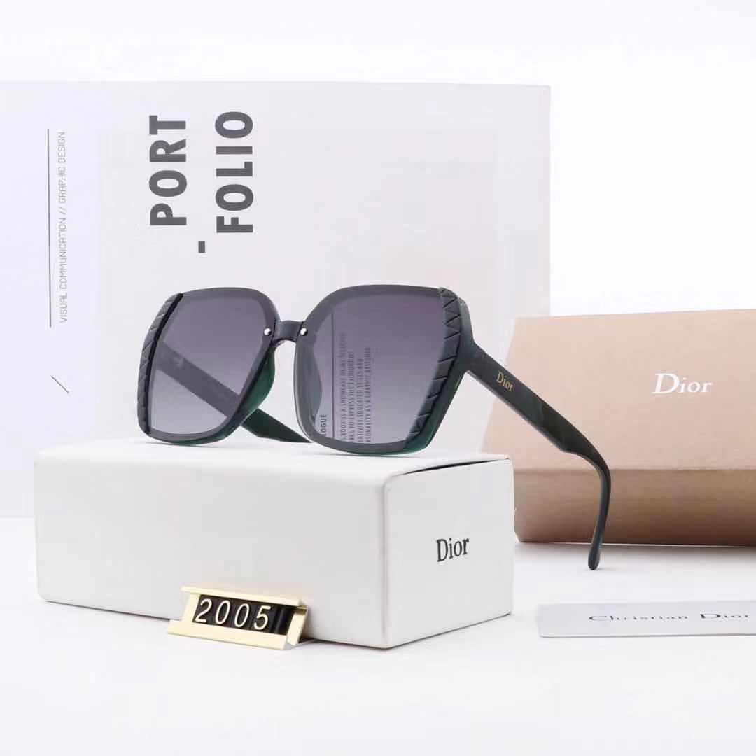 Xu hướng mới của châu Âu và Mỹ năm 2021 Kính mát có thương hiệu Christian Dior dành cho nữ Phân cực chính hãng (Có hộp và hộp đựng kính)