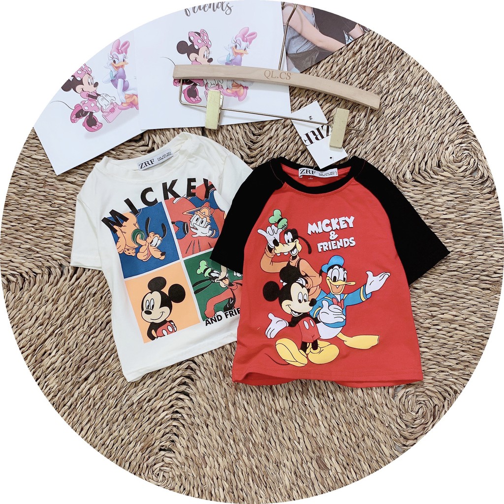 set 2 aó PHÔNG HÌNH MICKY CHO BÉ