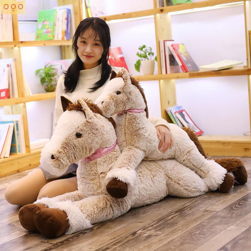 Thú Nhồi Bông Hình Ngựa Pony Cỡ Lớn Đáng Yêu