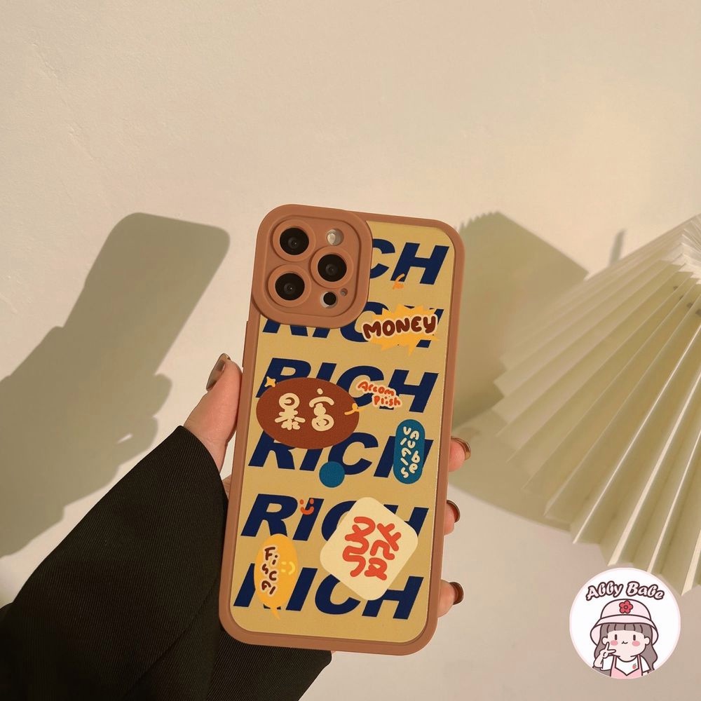 Ốp Điện Thoại TPU Mềm Mỏng Chống Sốc Chống Vân Tay In Chữ Tiếng Trung Thời Trang Cho IP 13 12 11 Pro Max XR 8 7 Plus