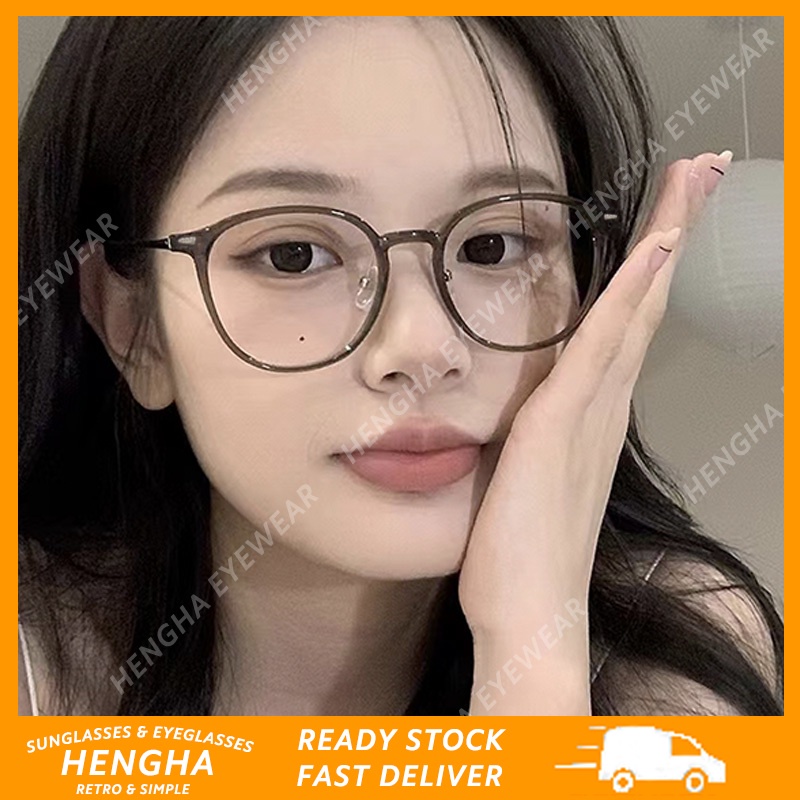Mắt Kính Gọng Vuông Chống Ánh Sáng Xanh Trong Suốt Thời Trang Hàn Quốc