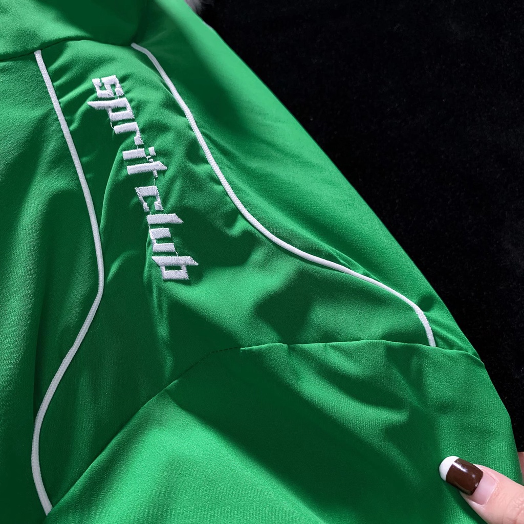 Áo khoác bóng chày có thêu hoa văn độc đáo dành cho người đi xe đạp nam