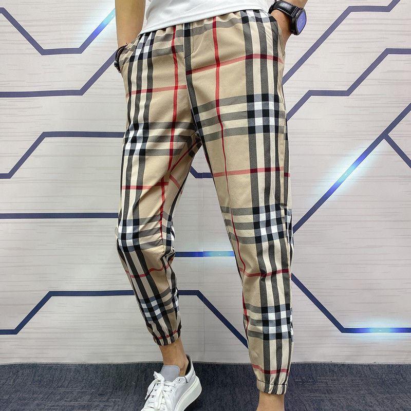 New Harem Pants Men's leggings Casual Pants Social Smart Guy Ankle-Length Pants Internet Popular Summer Kuaishou Cyber Celebrity Pants of the Same Style