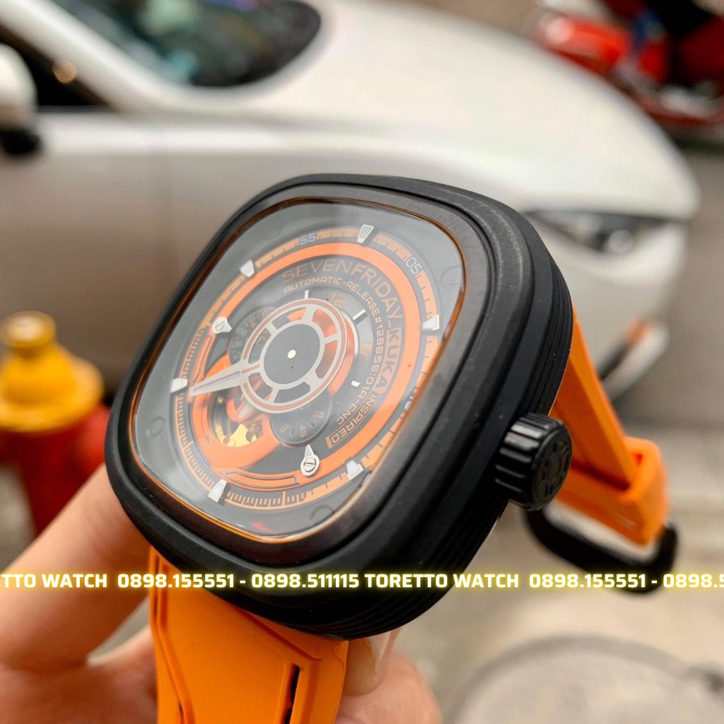 Đồng Hồ Nam  - Automatic - Hộp Gỗ, Sách, Thẻ Bảo Hành, Khăn, Dây Cao Su Cao Cấp Tặng Kèm