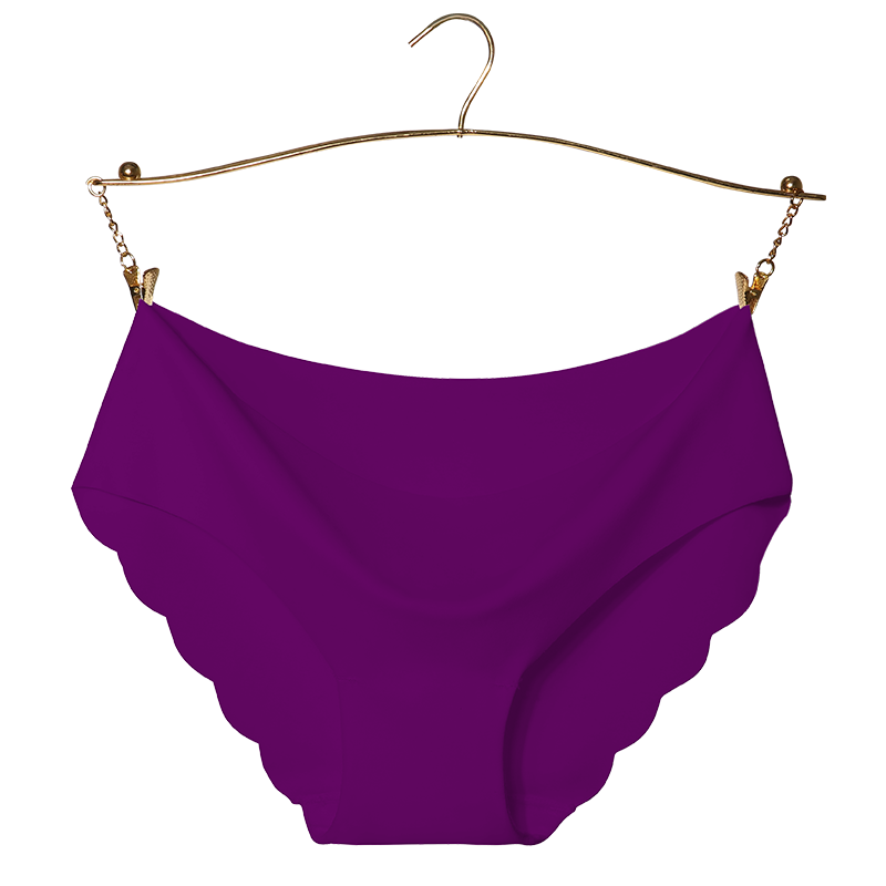 Quần lót cotton spandex đáy liền mạch vô hình cho nữ