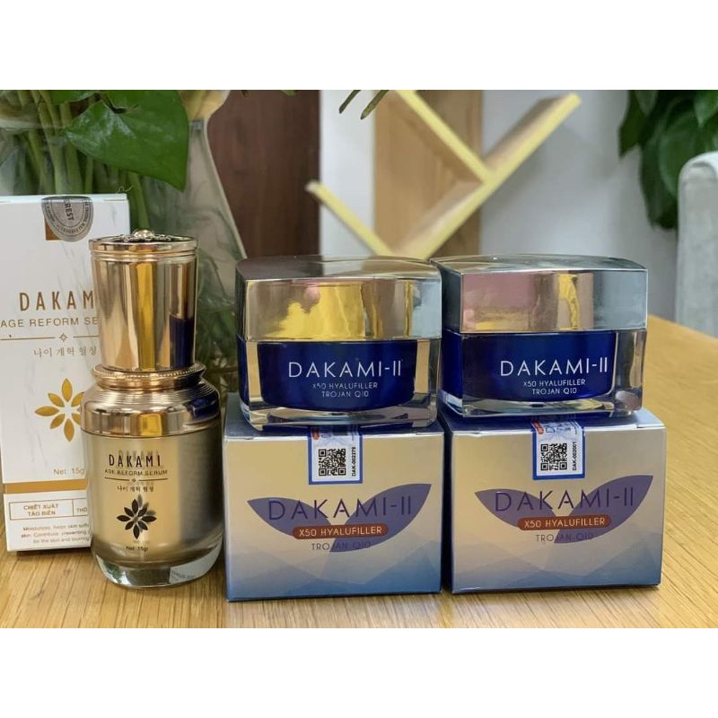 Combo 2 HỘP KEM DAKAMI II TẶNG 1 SERUM DAKAMI CHÍNH HÃNG