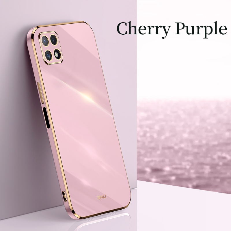Ốp Điện Thoại Silicon Mềm Mạ Vàng Lấp Lánh Cho Samsung Galaxy A22 A22 A 22 4G 5G