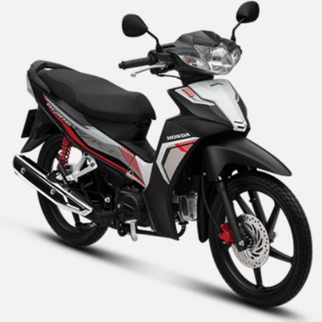 Tem rời wave blade đỏ bạc dán xe đen
