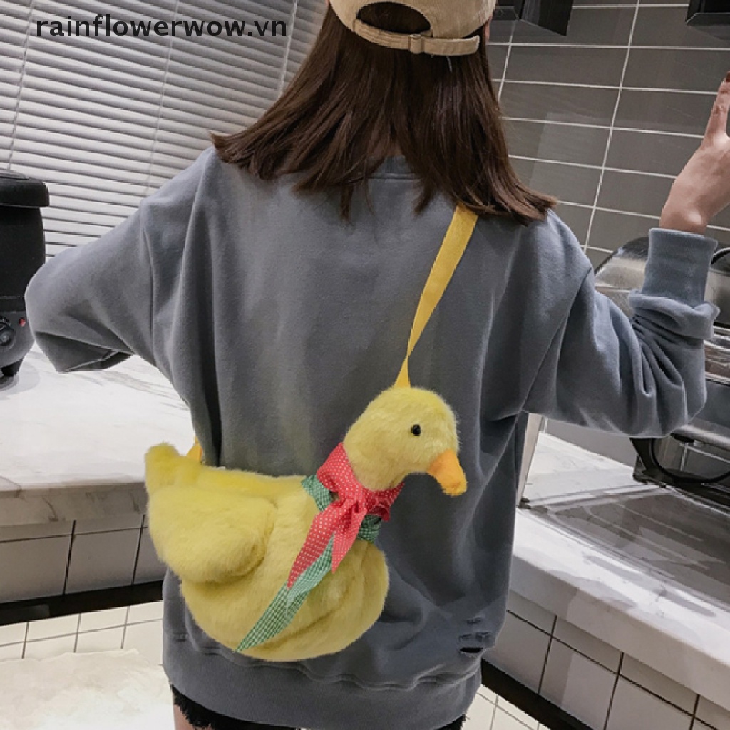 Túi Đeo Chéo Hình Chú Vịt Dễ Thương Cho Nữ