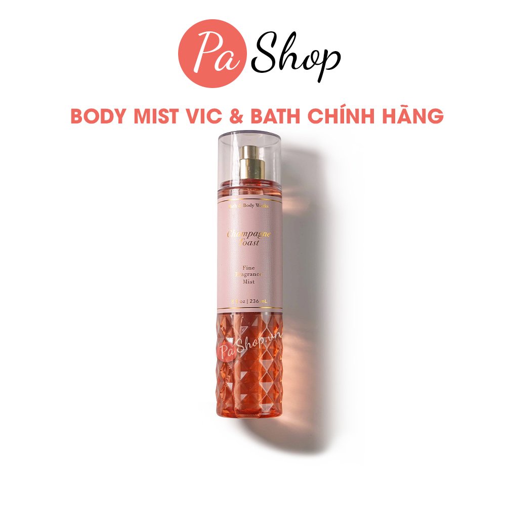 Xịt thơm body mist Bath And Body Works Champagne Toast 236ML