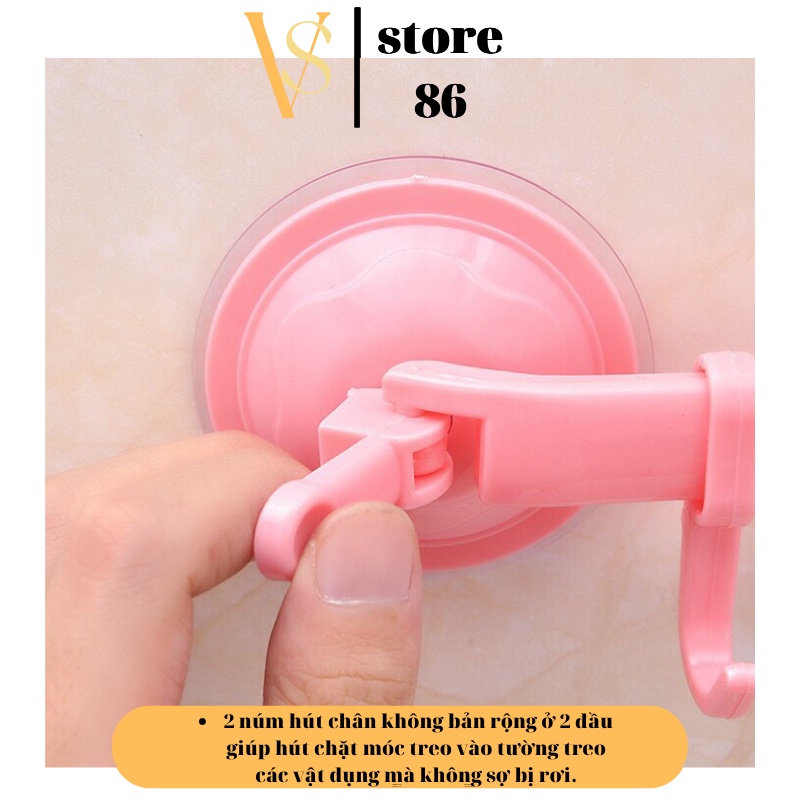 Móc Treo Nhà Tắm, Nhà Bếp Hút Chân Không - 2 Đầu Hít Chân Không