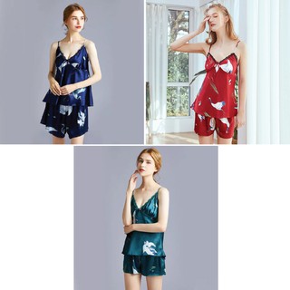 Bộ Ngủ 2 Dây Lụa Cao Cấp Mát, Mềm, Mịn