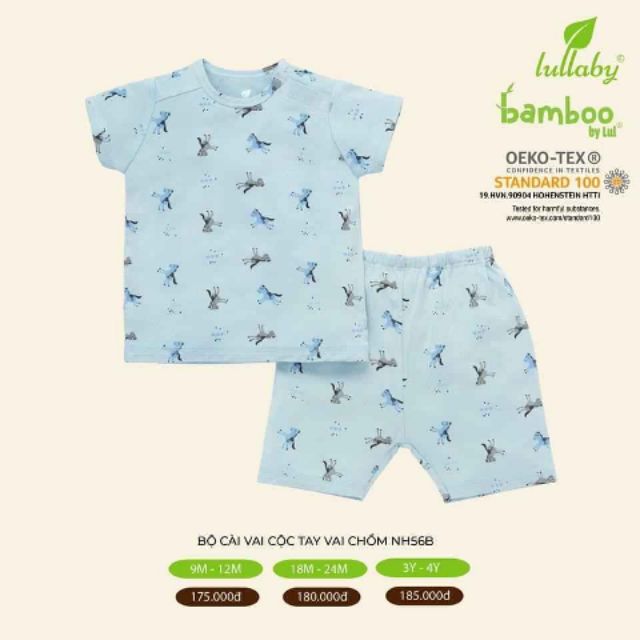 Sale off 20% bộ cài vai chồm bé trai gái Lullaby 2020