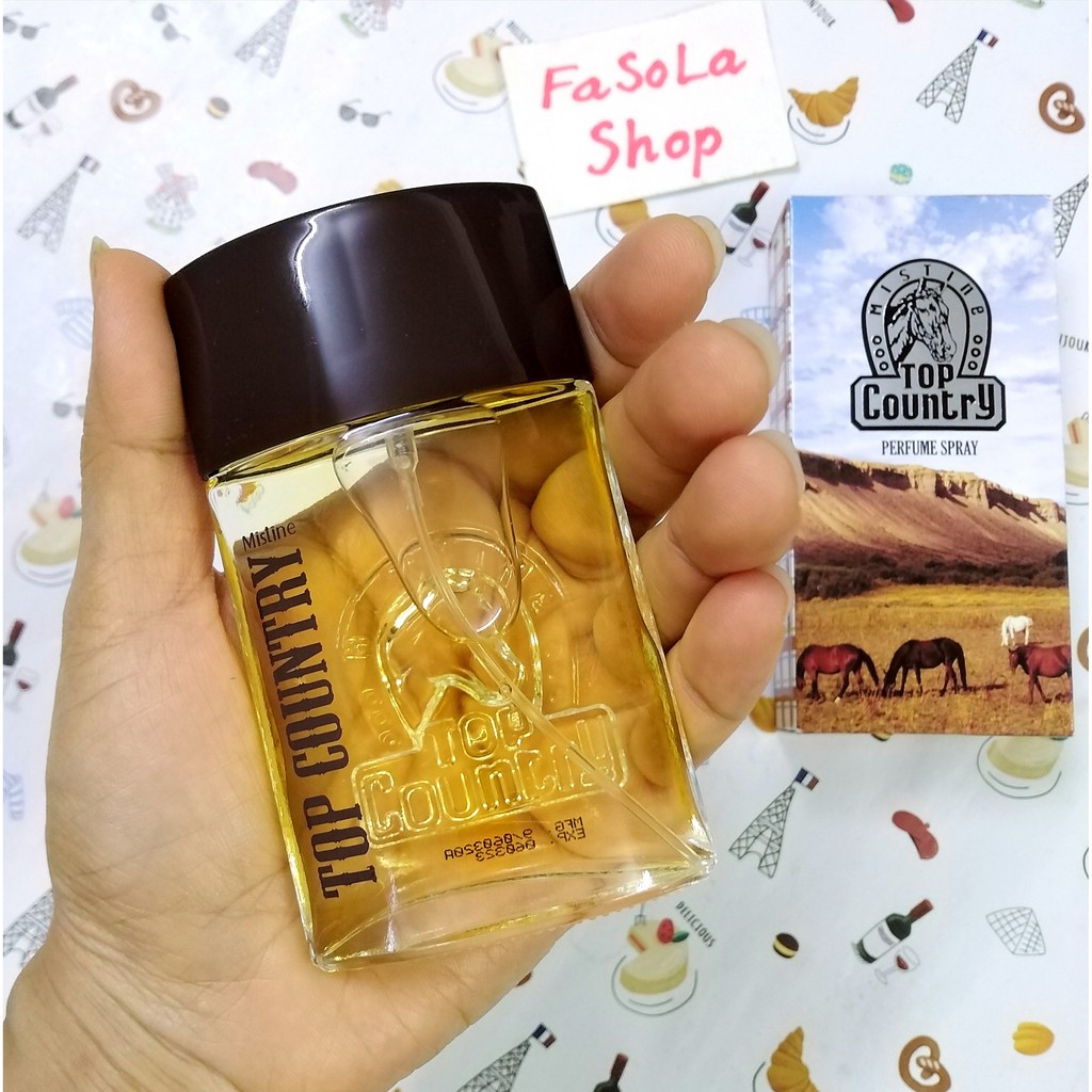 Nước hoa TOP COUNTRY MISTINE 14ml & 50ml Thái Lan gựa nâu perfume dạng xịt nam tính sang trọng gợi cảm khử mùi thơm mini