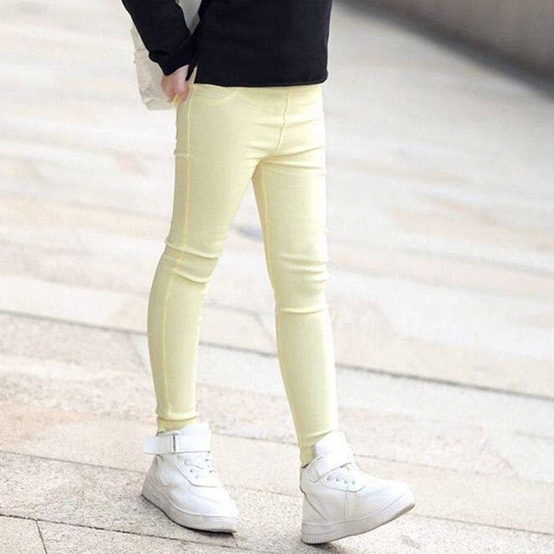 Quần Legging Cotton Màu Sắc Kẹo Ngọt Dành Cho Bé 3-10 Tuổi