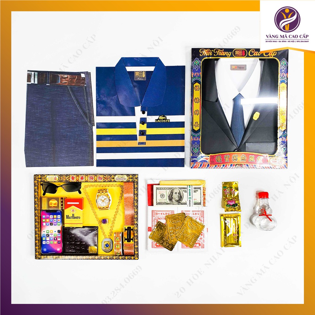 Set Quần Áo Vàng Mã Cúng Giỗ Nam Thanh Niên - VM68