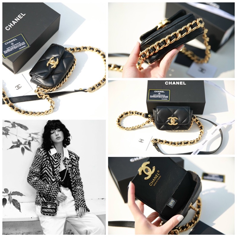 Túi CHA N E L mini viền xích fullbox