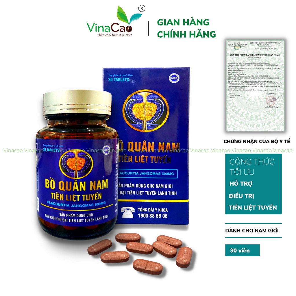 Viên uống Bồ Quân Nam tiền liệt tuyến - Tốt cho nam giới phì đại tuyến tiền liệt