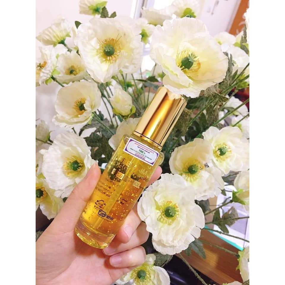 Tinh chất serum trắng da, căng cơ xóa thâm xạm từ vàng 24K BENEW Benew Gold Essence Hàn quốc ( 50ml)