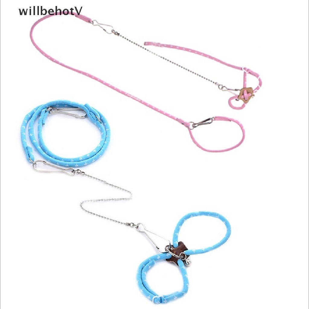 Dây Dắt Chuột Hamster Đi Dạo Có Thể Điều Chỉnh Kích Thước Kèm Chuông Tiện Dụng