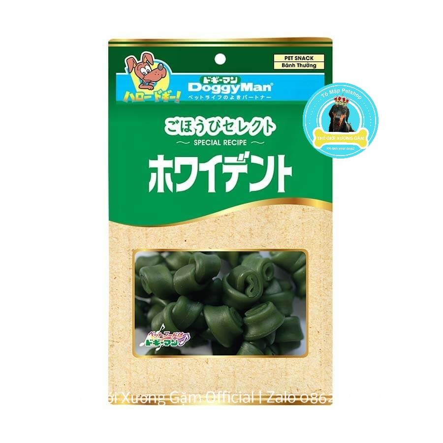 DOGGYMAN XƯƠNG NƠ CHLOROPHYLL RAWHIDE FREE HỖ TRỢ SẠCH RĂNG THƠM MIỆNG 10 CÂY