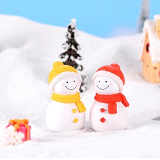 Mô Hình Người Tuyết Mini Dễ Thương Trang Trí Sân Vườn
