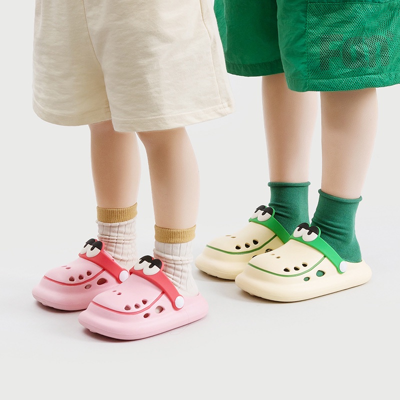Dép Crocs Đế Mềm Chống Trượt Thời Trang Mùa Hè Chất Lượng Cao Cho Bé