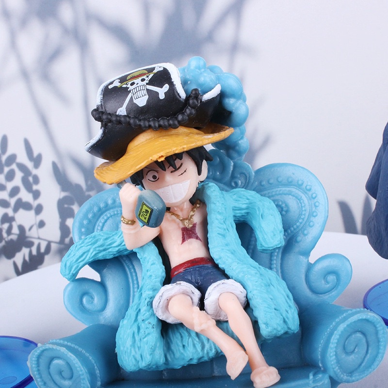 mô hình One Piece - mô hình One Piece chibi wcf băng mũ rơm phiên Bản kỷ niệm 20 năm (Có clip, ảnh thật) PVC cao cấp