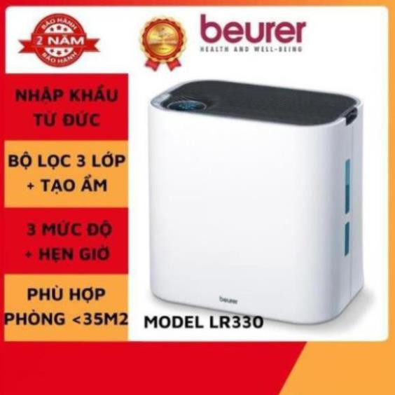 Máy lọc không khí diệt và tạo độ ẩm - Beurer LR330 - hiệu suất lọc lên đến 85%, độ ẩm 40-80%