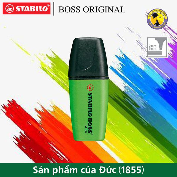 Dạ Quang Boss MINI, Xanh Lá - HL07-33