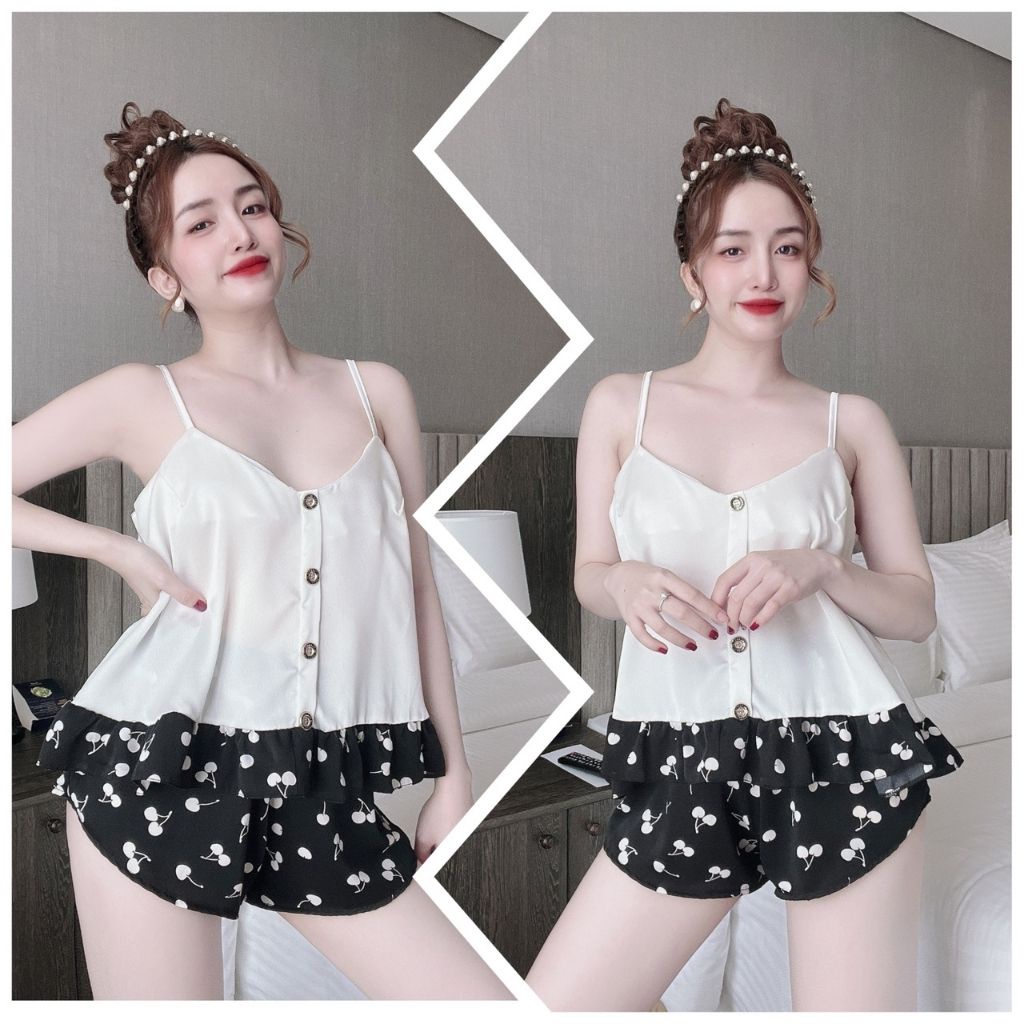 Đồ Ngủ Nữ BIGSIZE Đồ Ngủ Sexy lụa Satin cao cấp mềm mại xinh xắn &lt; 70KG