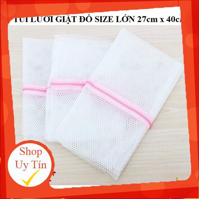 Túi lưới giặt đồ - túi đựng quần áo máy giặt loại lớn có khóa