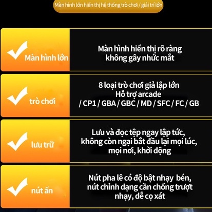 Máy chơi game  X7 Plus máy chơi game màn hình lớn 5.1 inch 8G  HD Giải trí  Chip trò chơi chuyên nghiệp