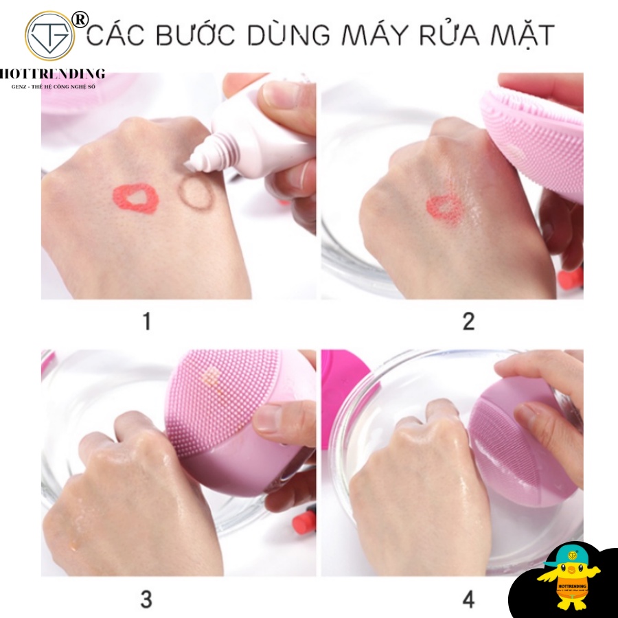 Máy Rửa Mặt Cao Cấp Rung Sóng Siêu Âm Sonic 4.0 FOREVER- Rửa Sạch Sâu Da Mặt