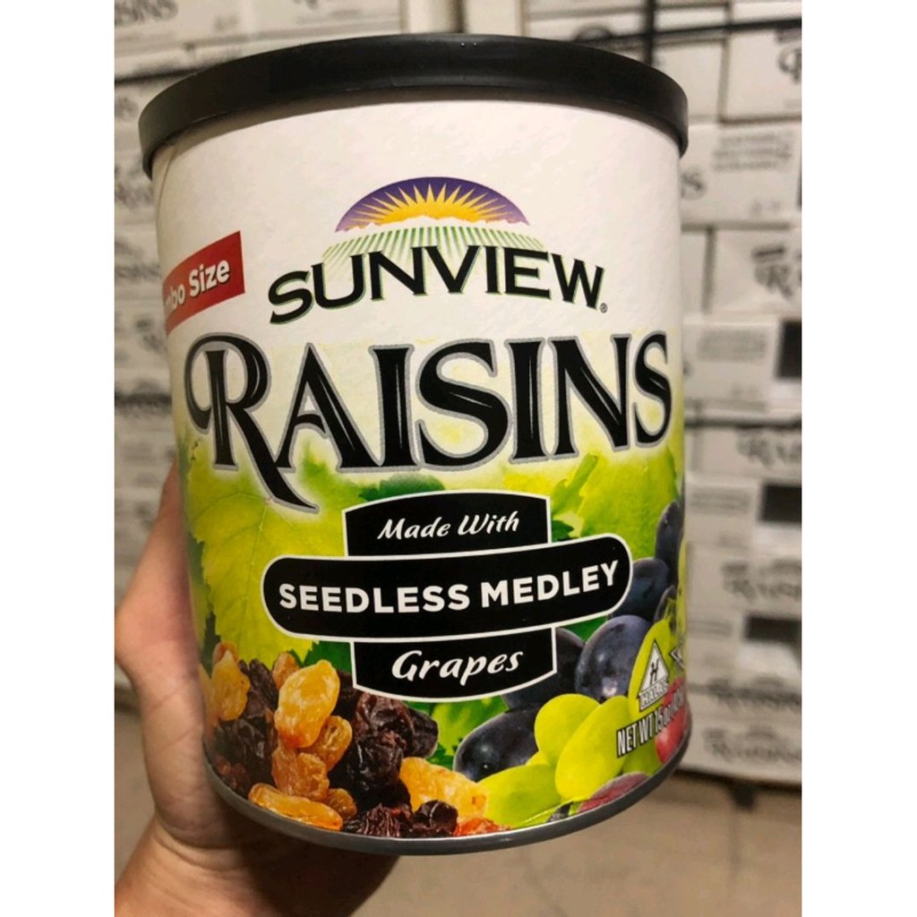 Nho Khô Mỹ Sunview Raisins Hỗn Hợp Loại 425 gram - Giá trị dinh dưỡng vượt trội, mang lại sức khỏe cho mọi người