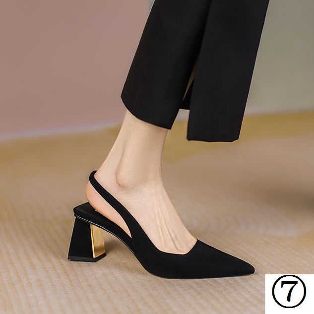 Giày Cao Gót Mũi Nhọn Đế Dày Thời Trang Mùa Hè 2022 Cho Nữ