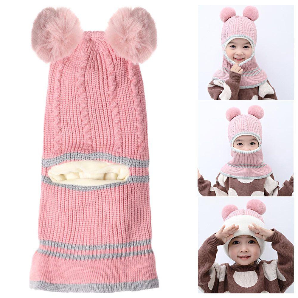 Mũ beanie Trùm Đầu Giữ Ấm Mùa Đông Thiết Kế Xinh Xắn Dành Cho Bé