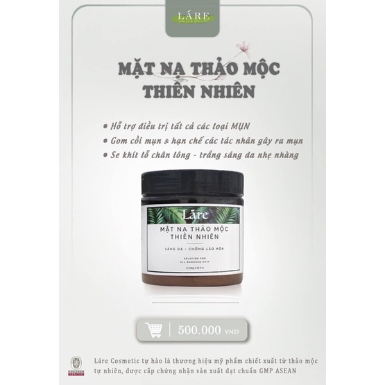 Mask Thảo Mộc mỹ Phẩm Thanh Dược ( Tặng Kèm bộ cọ nạ)