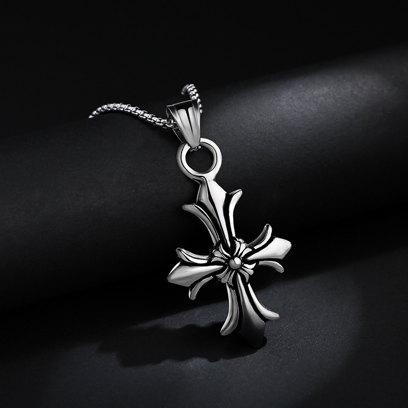 Vòng Cổ Dây Chuyền Chrome Hearts Chữ Thập Chéo Dành Cho Nam Nữ N28