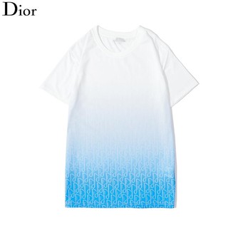 Áo Thun Cotton Ngắn Tay In Chữ Dior Thời Trang Cho Nam Và Nữ