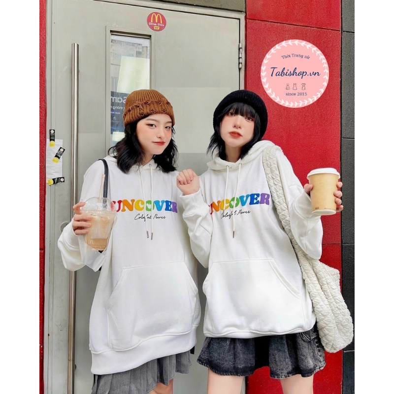 Áo hoodie nam nữ form rộng Unisex U.C.O.VER siêu xinh, Áo Sweater unisex nam nữ nỉ có mũ phong cách oversize streetwear | BigBuy360 - bigbuy360.vn