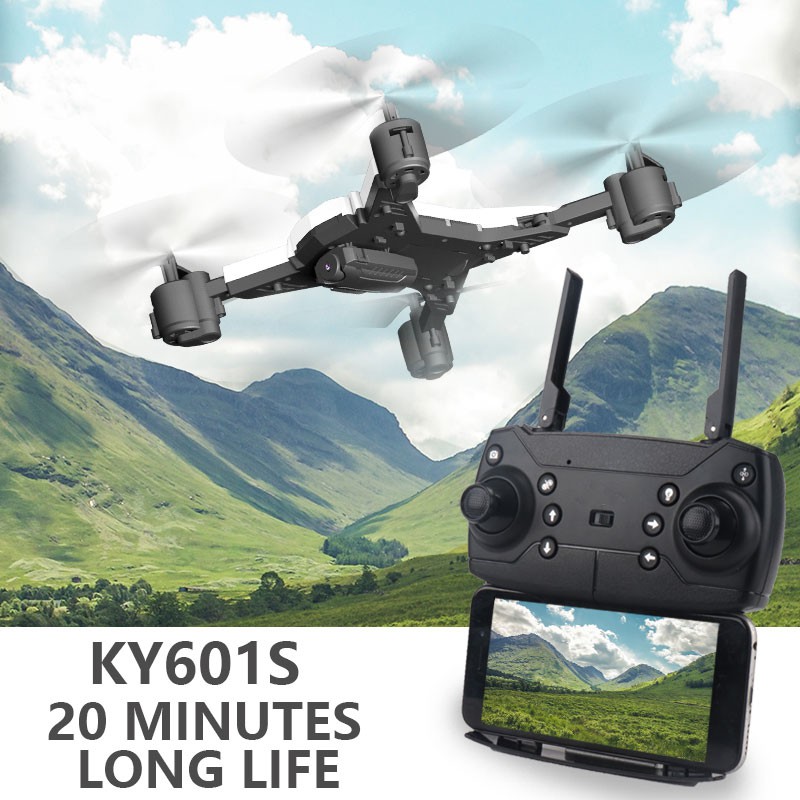 【Sản phẩm này không chấp nhận COD】KY601S Bay 20 Phút, Cánh Gập Camera WIFI FPV Full HD 1080p Truyền Hình Ảnh Về Điện Thoại for Flycam | WebRaoVat - webraovat.net.vn