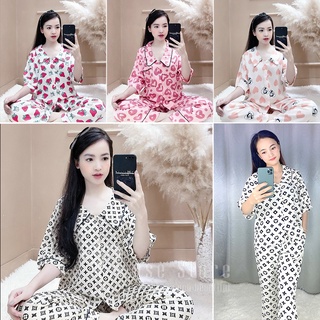 Pijama tay cộc quần dài