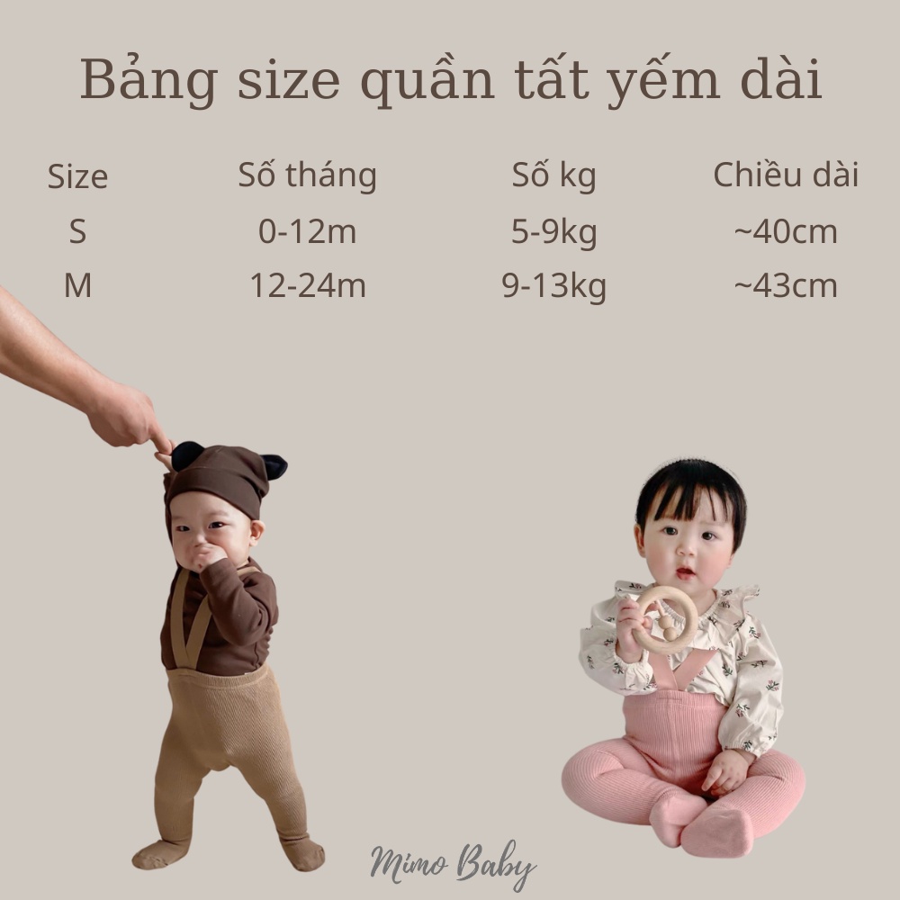 Quần tất yếm dài phong cách hàn quốc cho bé QA43 mimo baby