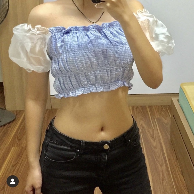 Thanh Lý - ÁO KIỂU CROPTOP GLORIA CỦA KIDO