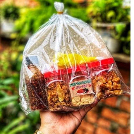 99k Combo bánh Tráng Tóp Mỡ rim và sốt Tắc