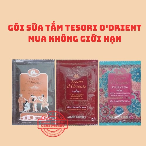 Sữa Tắm Nước Hoa Tesori D'Oriente CHÍNH HÃNG Sữa Tắm Xích Thơm Dịu Trắng Da